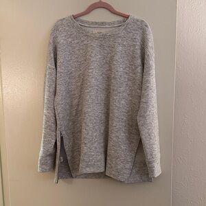 Ann Taylor LOFT Lounge Gray Long Sleeve Sweater